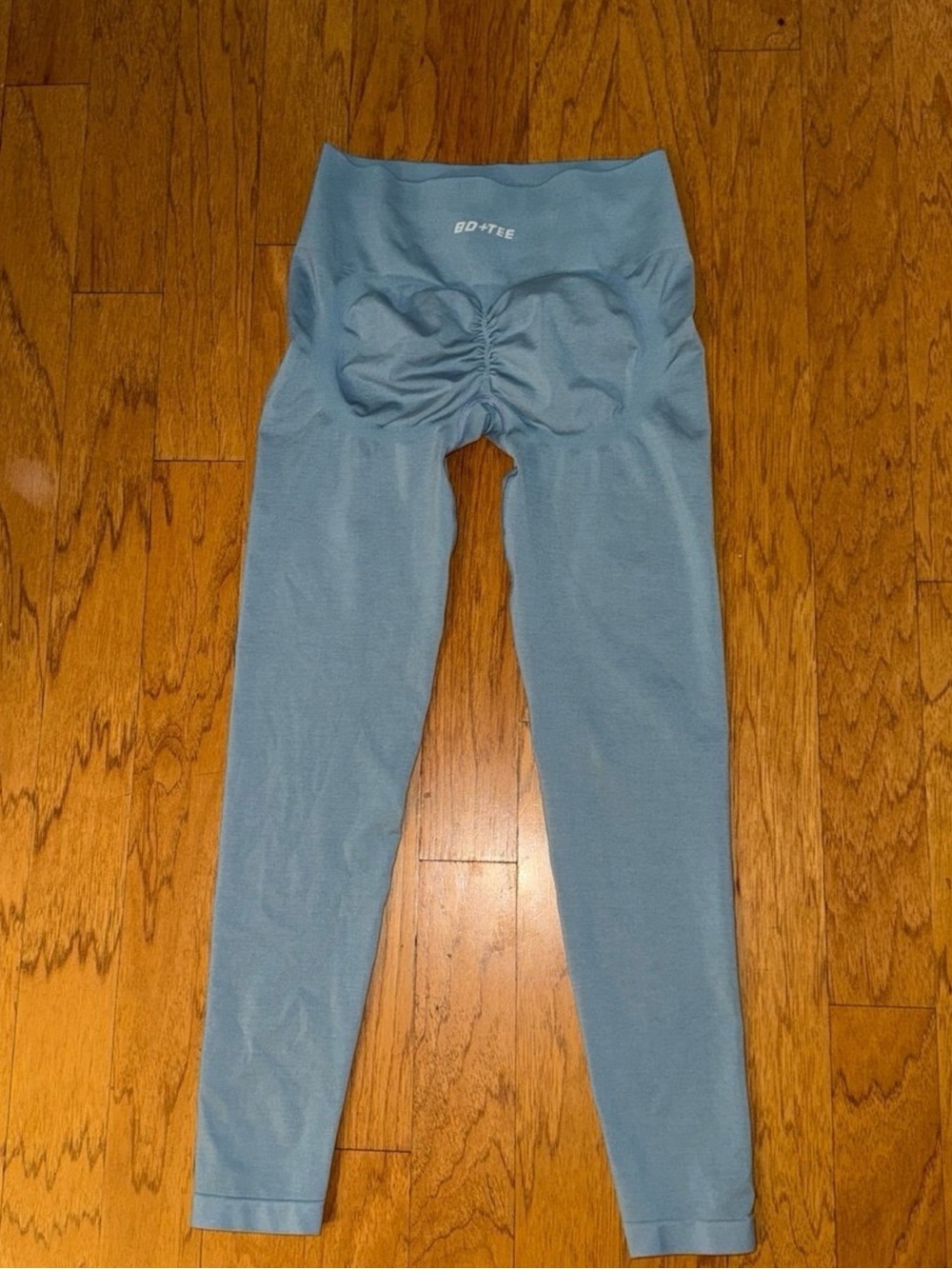 New OH POLLY BO & TEE High Waist Define Luxe Leggings in Denim Blue Size L